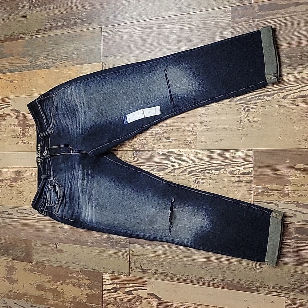 Arizona Jean Co Denim Blue Jeans Straight Leg Womens Size 7 NWT